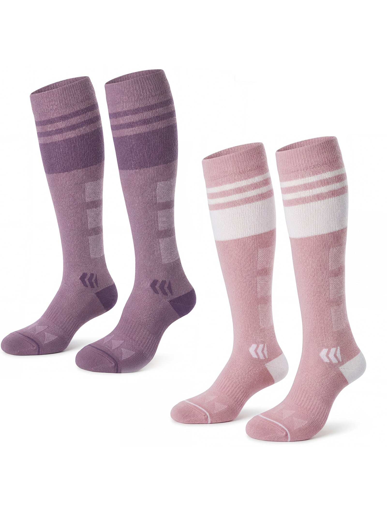 Momcozy Wide Calf Compression Socks 20-30mmHg for Sports 2 Pairs (X9TE)
